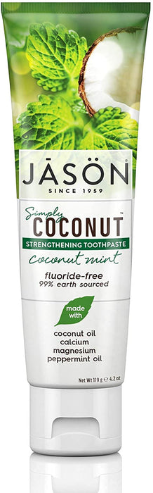 Jason Natural Products  Strengthening Toothpaste Coconut Mint  1 Each  4.2 Oz