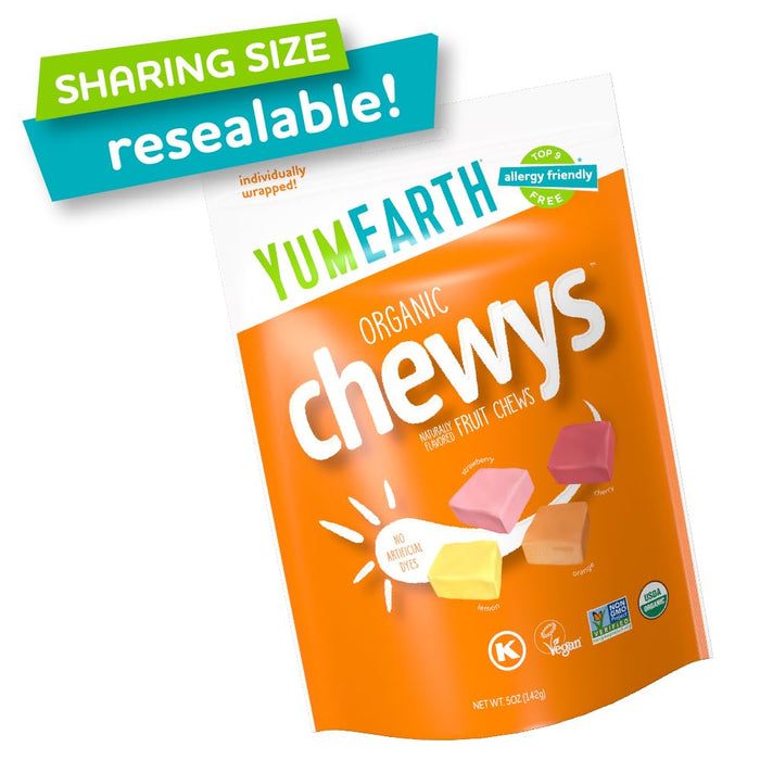 YumEarth Organic Chewys Fruit Chews 5 oz