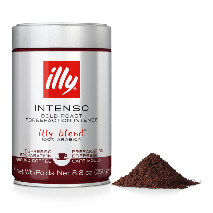 Illy Caffe  Espresso Ground Dark Roast   8.8 oz