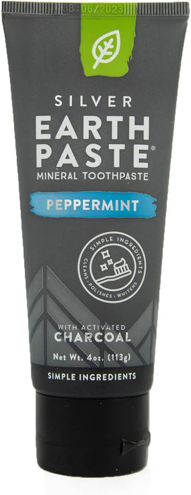 Redmond Clay  Earthpaste  Amazingly Natural Toothpaste Peppermint With Charcoal Peppermint  1 Each