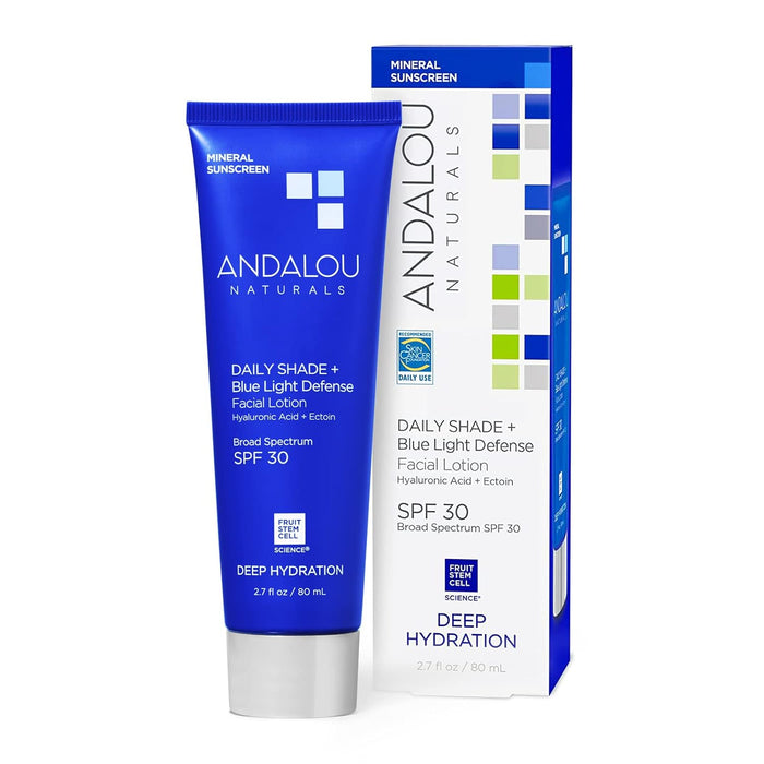 Andalou Naturals Deep Hydration Shade + Blue Light Defense Lotion 2.7 Oz