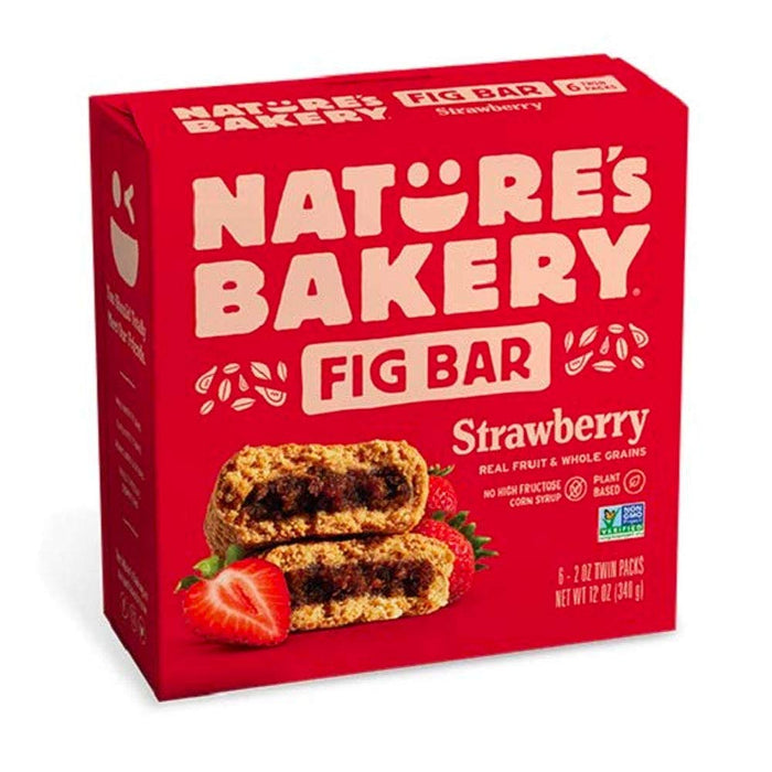 Nature'S Bakery  Stone Ground Whole Wheat Fig Bar Strawberry  6/2 Oz