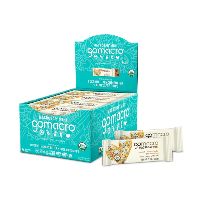 Gomacro  Coconut Almond Butter Chocolate Chips Mini Macrobar   .9 Oz