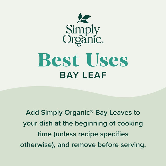 Simply Organic  Organic Bay Leaf  .14 Oz