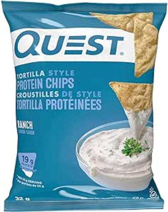 Quest Nutrition  Nutrition Ranch Tortilla Style Protein Chips  1.1 Oz