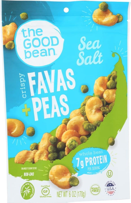 The Good Bean  Sea Salt Crispy Fava Peas  6 Oz