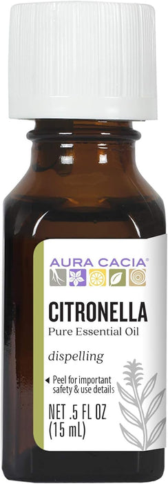 Aura Cacia  Pure Essential Oil Citronella Java  1 Each  0.5 Oz