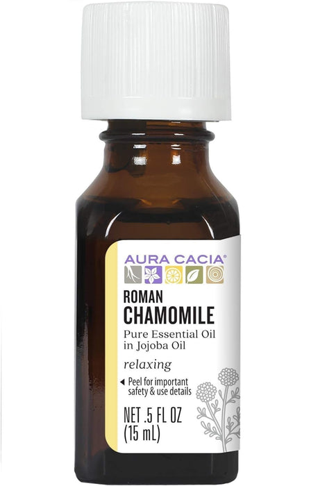 Aura Cacia  Roman Chamomile Pure Essential Oil  1 Each  0.5 Oz