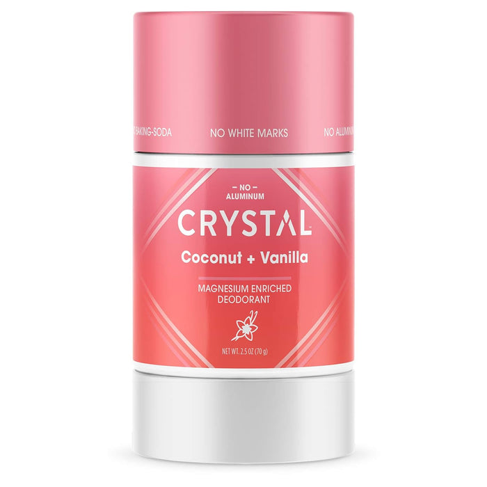 Crystal Deodorant Stick Magnesium Enriched  Coconut Vanilla 2.5 Oz