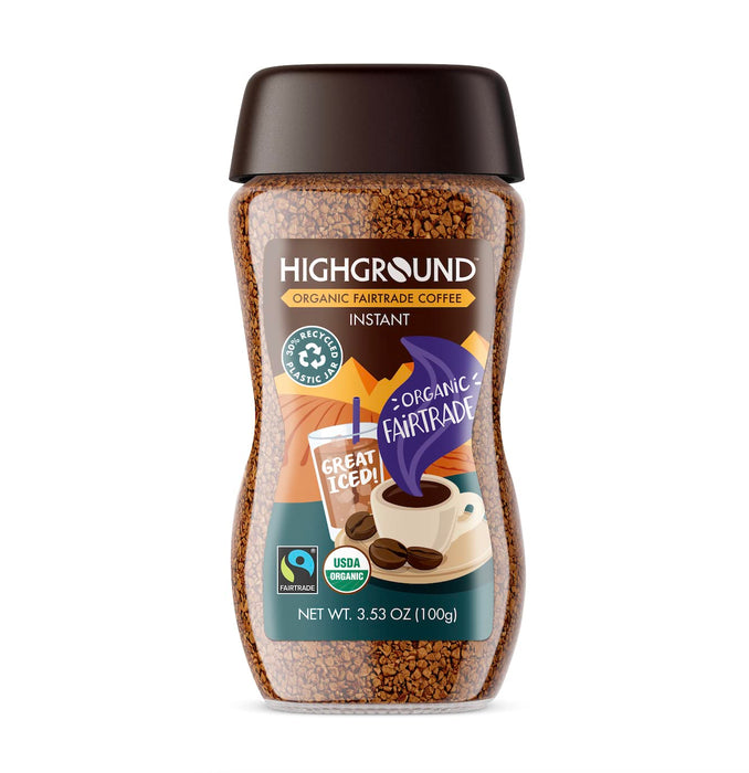 Highground  Organic Instant Coffee Fair Trade   3.53 oz