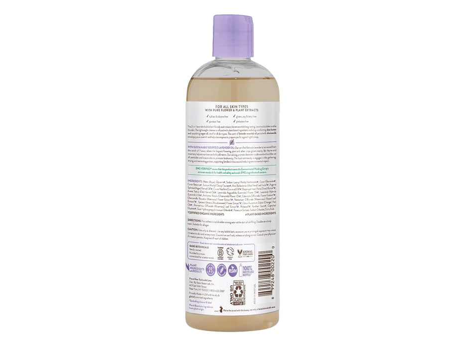 Babo Botanicals  Calming Lavender Bubble Bath And Wash  1 Each  15 Oz