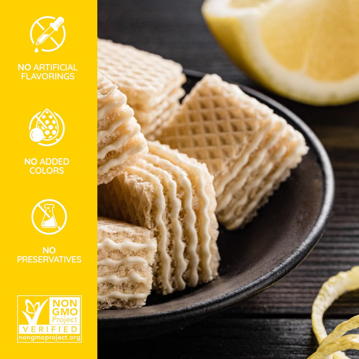 Loacker  Quadratini Lemon Wafer Cookies  8.82 Oz