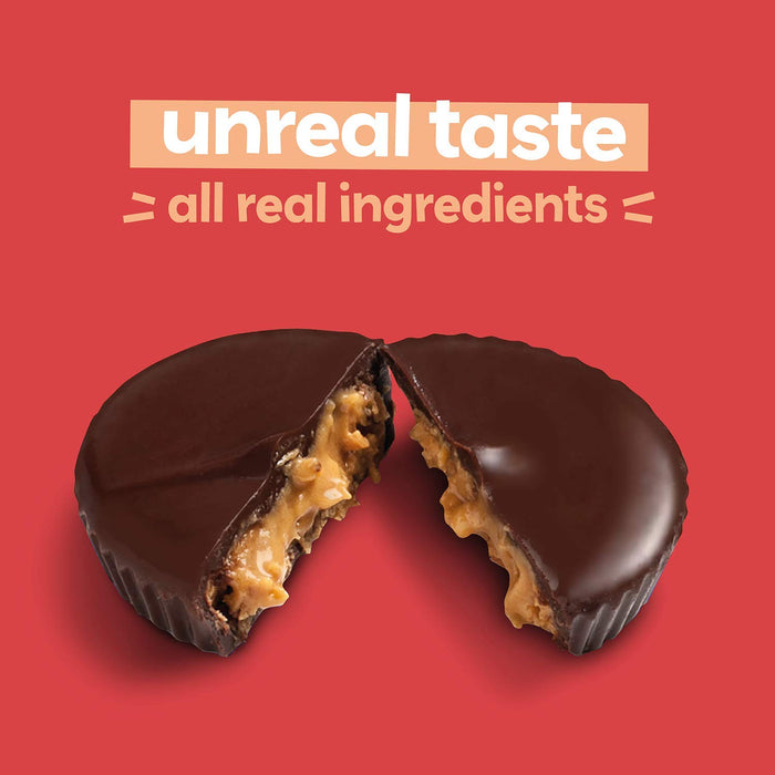 Unreal  Dark Chocolate Peanut Butter Cups   4.2 Oz