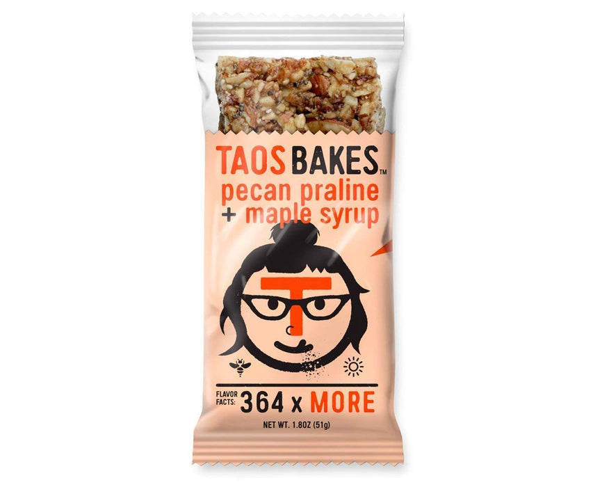 Taos Bakes  Pecan Praline And Maple Syrup Bar Pecan Praline And Maple Syrup   1.8 Oz