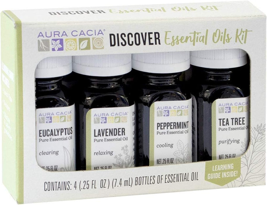 Aura Cacia  Essential Oil Discovery Kit  1 Each  4/.25 Oz