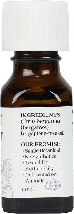 Aura Cacia  Pure Essential Oil Bergamot  1 Each  0.5 Oz