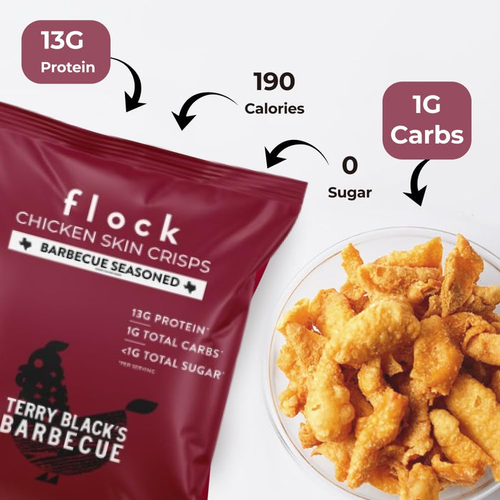 Flock Chip Chicken Skin Bbq 2.5 OZ