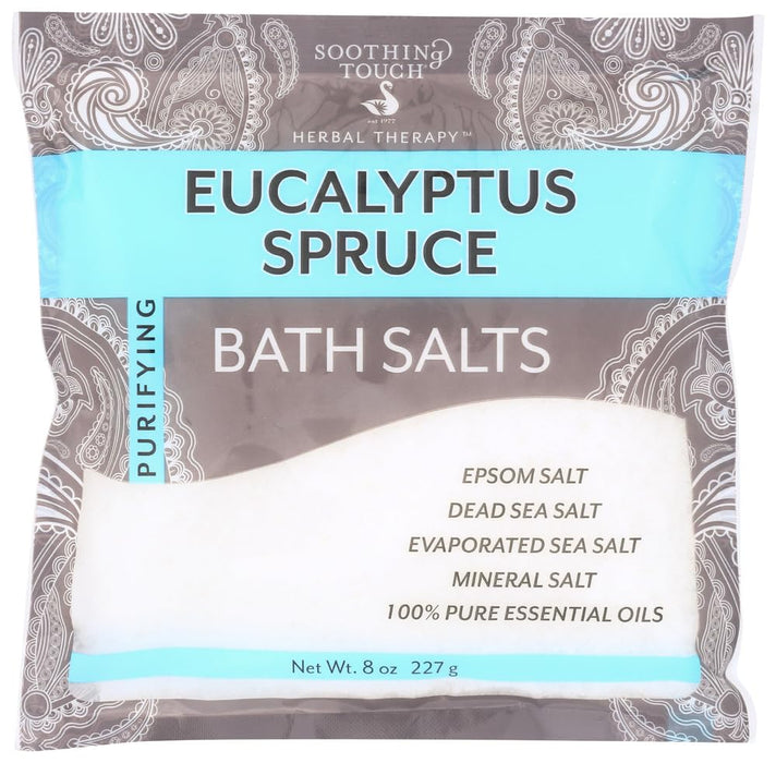 Soothing Touch  Bath Salts Eucalyptus Spruce  8 Oz