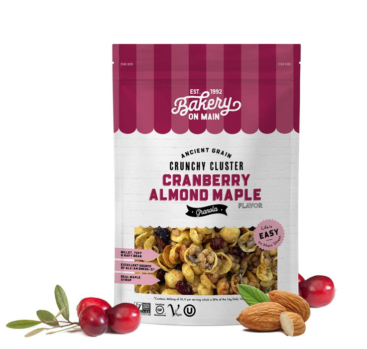 Bakery On Main  Ancient Grain Crunchy Cluster Cranberry Almond Granola   11 Oz