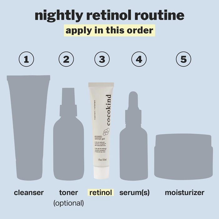 Cocokind Beginner Retinol Gel 0.1% 1 fl