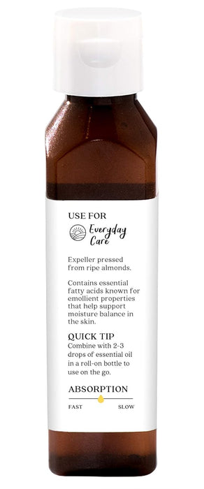 Aura Cacia Sweet Almond Natural Skin Care Oil 1 Each 4 Oz