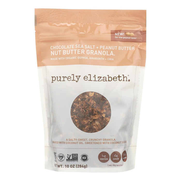 Purely Elizabeth Organic Granola Chocolate Sea Salt & Peanut Butter 10 Oz