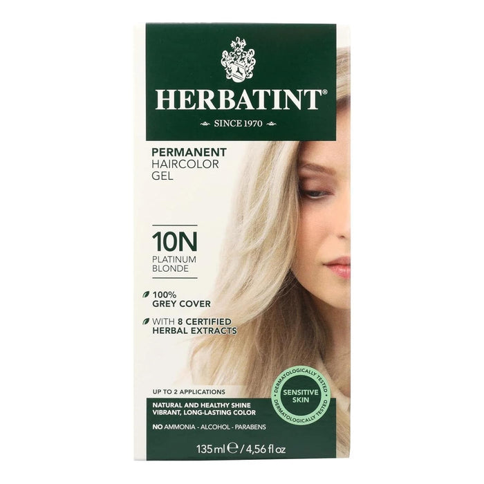 Herbatint Permanent Haircolour Gel 10N Platinum Blonde 4 Oz