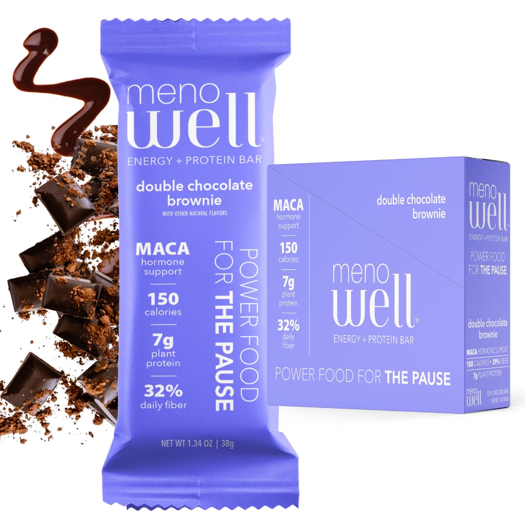 Menowell Nutritional Bar Double Chocolate Brownie 1.34 Oz — Mega Green Food