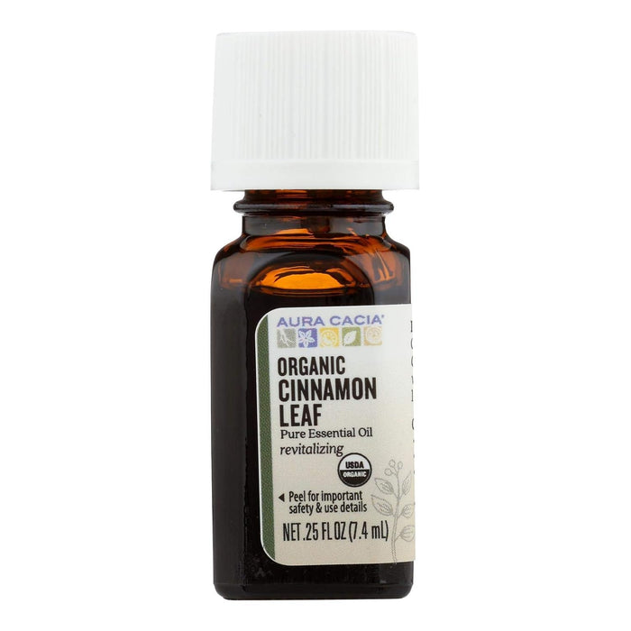 Aura Cacia  Organic Cinnamon Leaf Essential Oil  1 Each  0.25 Oz