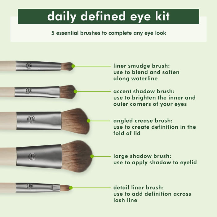 Eco Tools  S Daily Defined Eye Makeup Brush Kit   1 Ct