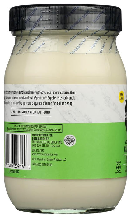 Spectrum Naturals Vegan Light Canola Mayo 16 oz