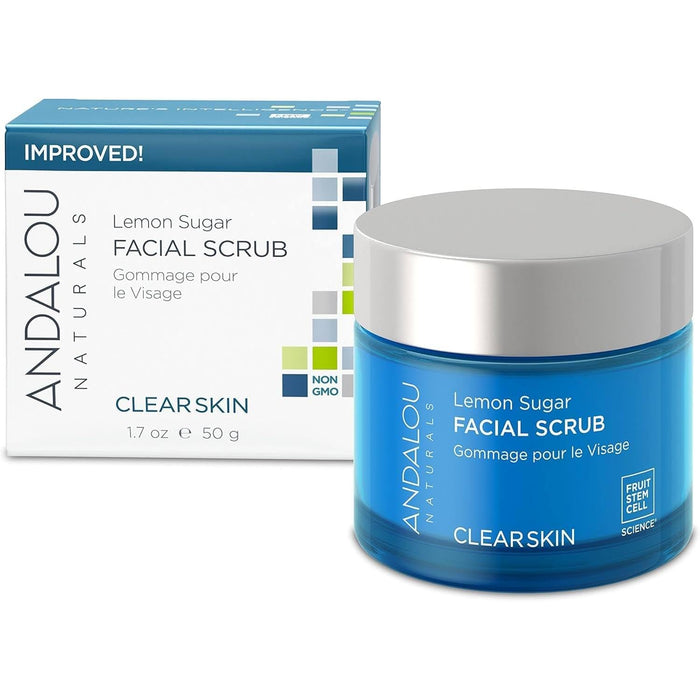 Andalou Naturals Clarifying Facial Scrub Lemon Sugar 1 Each 1.7 Oz