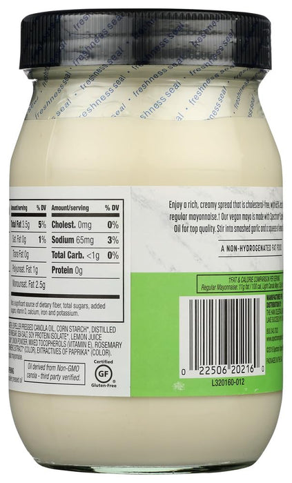 Spectrum Naturals Vegan Light Canola Mayo 16 oz