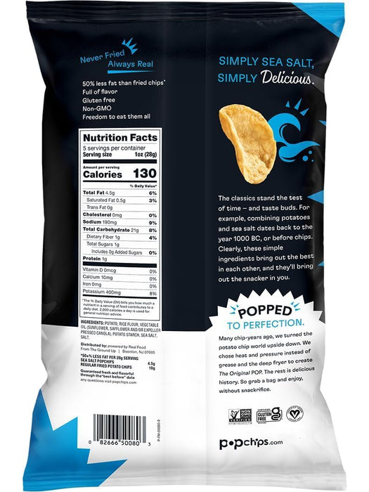 Popchips  Potato Chip Sea Salt  5 Oz