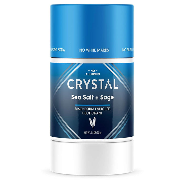 Crystal Deodorant Stick Magnesium Enriched  Sea Salt & Sage 2.5 Oz