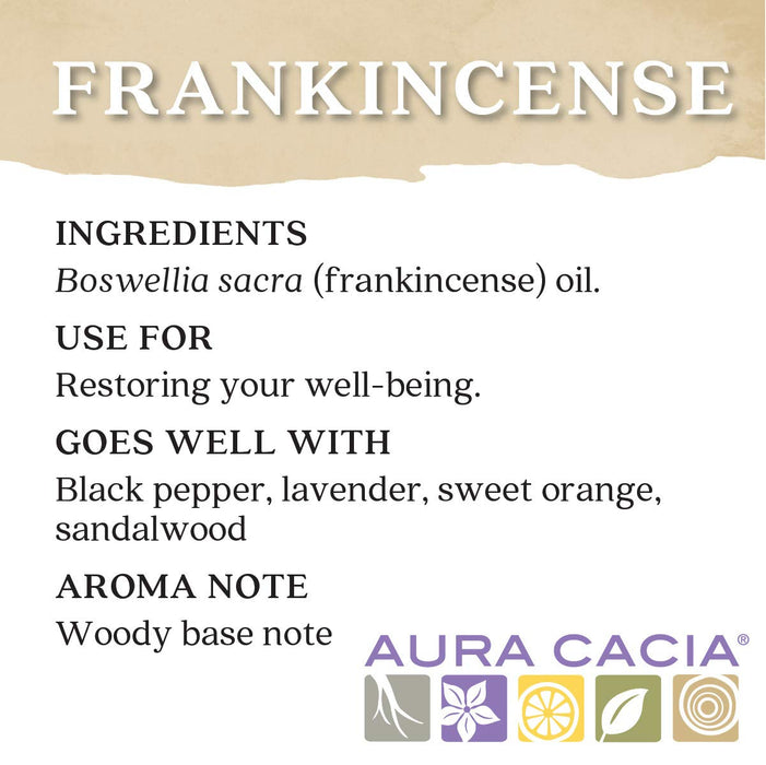 Aura Cacia  Pure Essential Oil Frankincense  1 Each  0.5 Oz