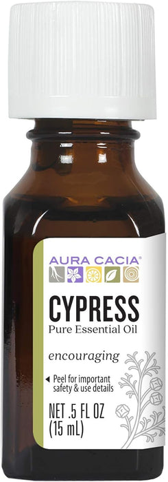 Aura Cacia  Essential Solutions Oil Cypress  1 Each  0.5 Oz