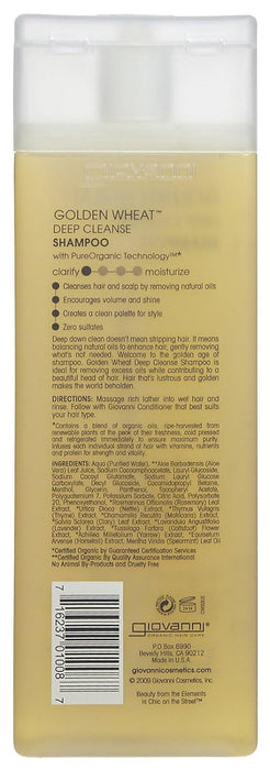 Giovanni  Deep Cleanse Shampoo Golden Wheat  1 Each  8.5 Oz