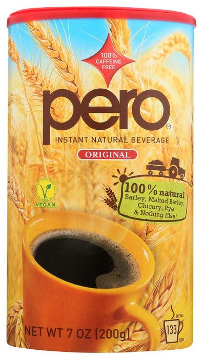 Pero  Instant Natural Beverage Caffeine Free   7 oz