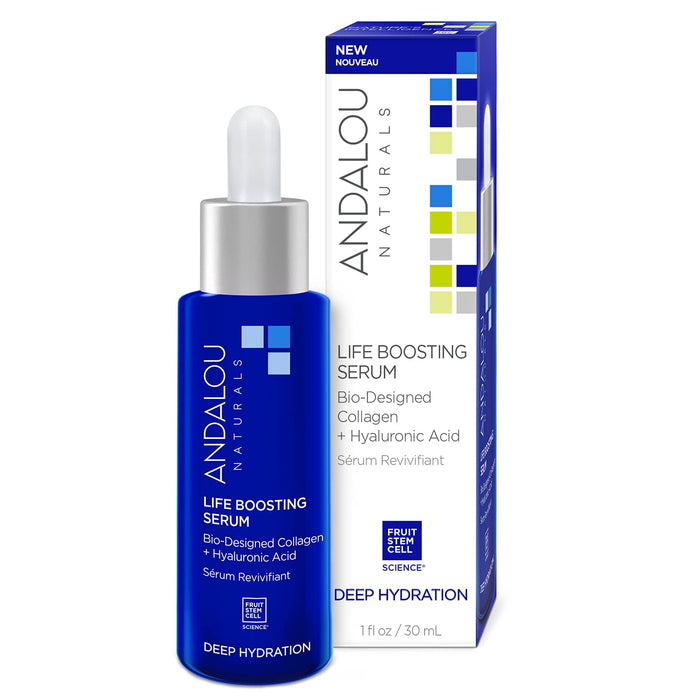 Andalou Naturals Deep Hydration Collagen + Hyaluronic Acid Serum 1 Oz