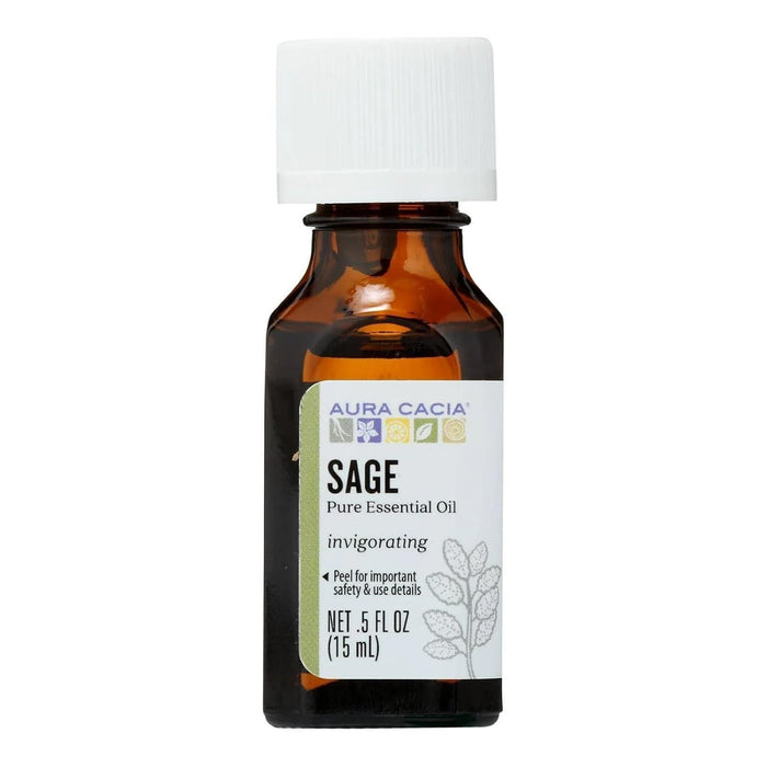 Aura Cacia  Essential Oil Sage  1 Each  0.5 Oz