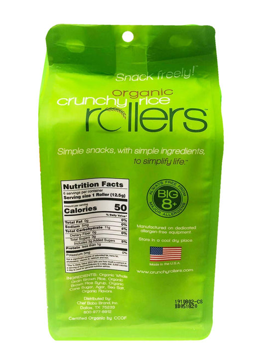 Crunchy Rollers  Crunchy Rice Rollers Caramel Sea Salt Organic 6 Ct  2.6 Oz