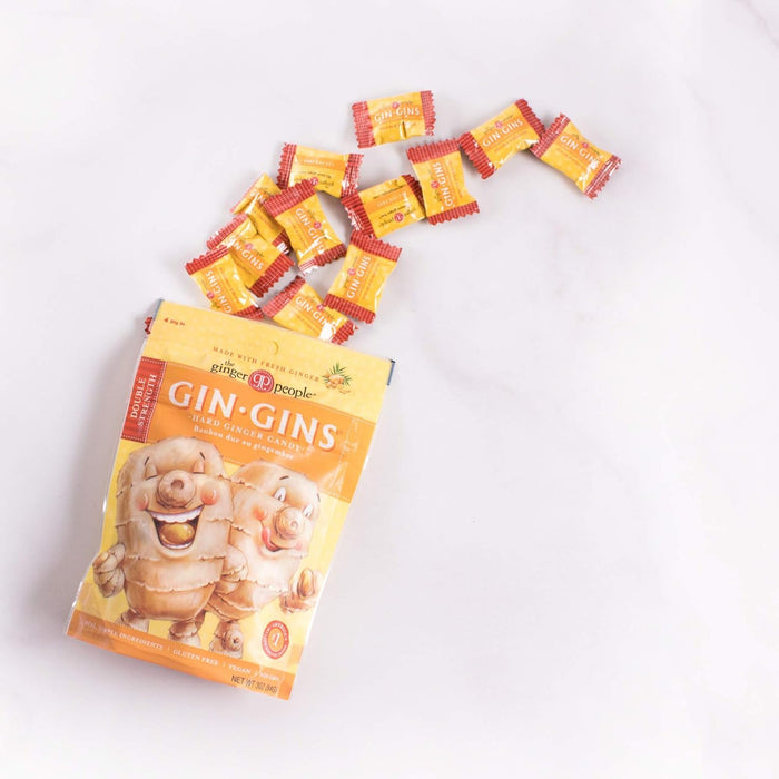 The Ginger People Gin Gins Double Strength Hard Ginger Candy 3 oz