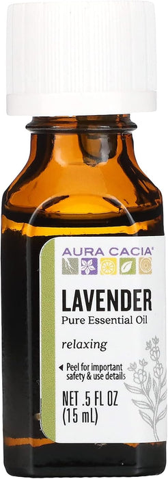 Aura Cacia  Pure Essential Oil Relaxing Lavender  1 Each  0.5 Oz