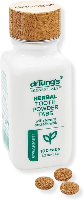 DrTung’s Herbal Fluoride Free Toothpaste Tablets Spearmint 100 Tabs