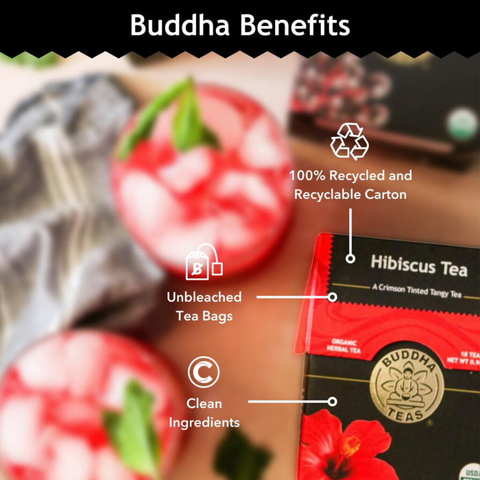 Buddha Teas  Organic Hibiscus Tea  18 Bag