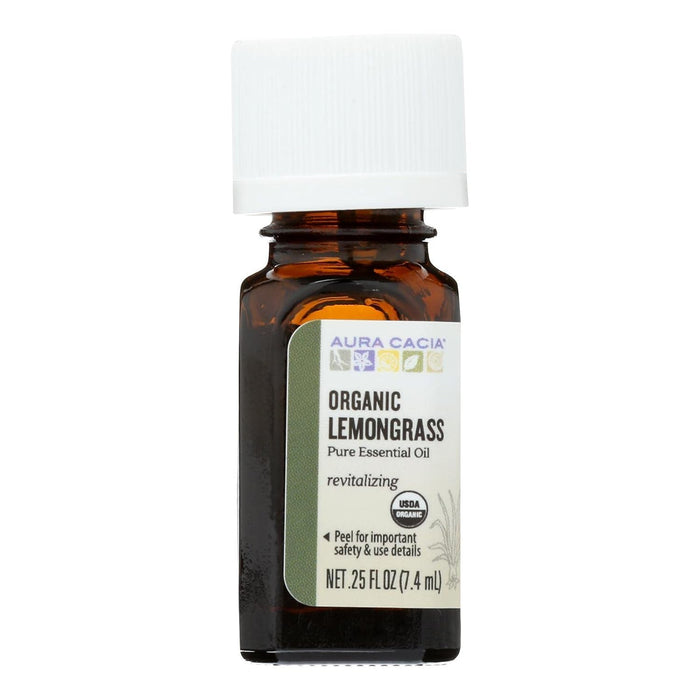 Aura Cacia  Organic Essential Oil Lemongrass  1 Each  0.25 Oz