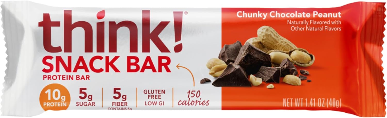 Think Protein+150 Calorie Bar Chunky Chocolate Peanut   1.41 Oz