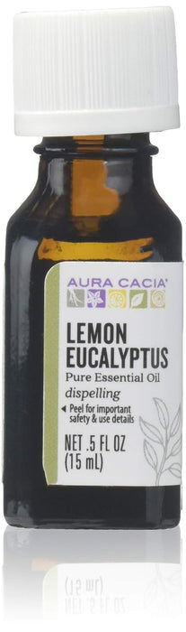 Aura Cacia  Pure Essential Oil Lemon Eucalyptus  1 Each  0.5 Oz