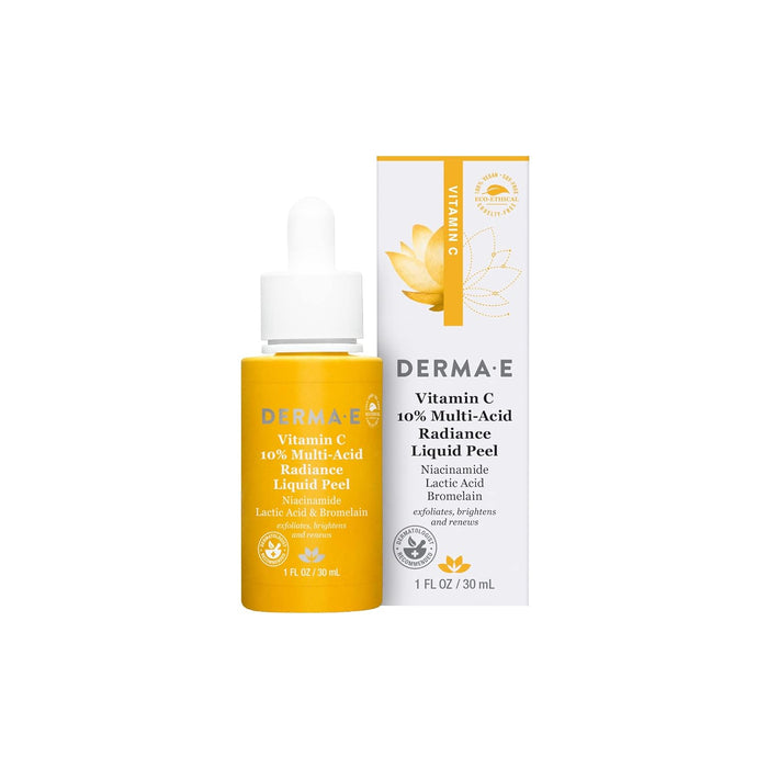 Derma E Radiance Vitamin C 10% Multi Acid Liquid Peel 1 Oz